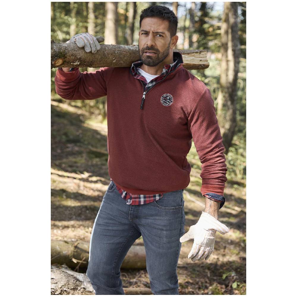 Jan Vanderstorm Sweatshirt MARKWARD dunkelrot Wochenangebot