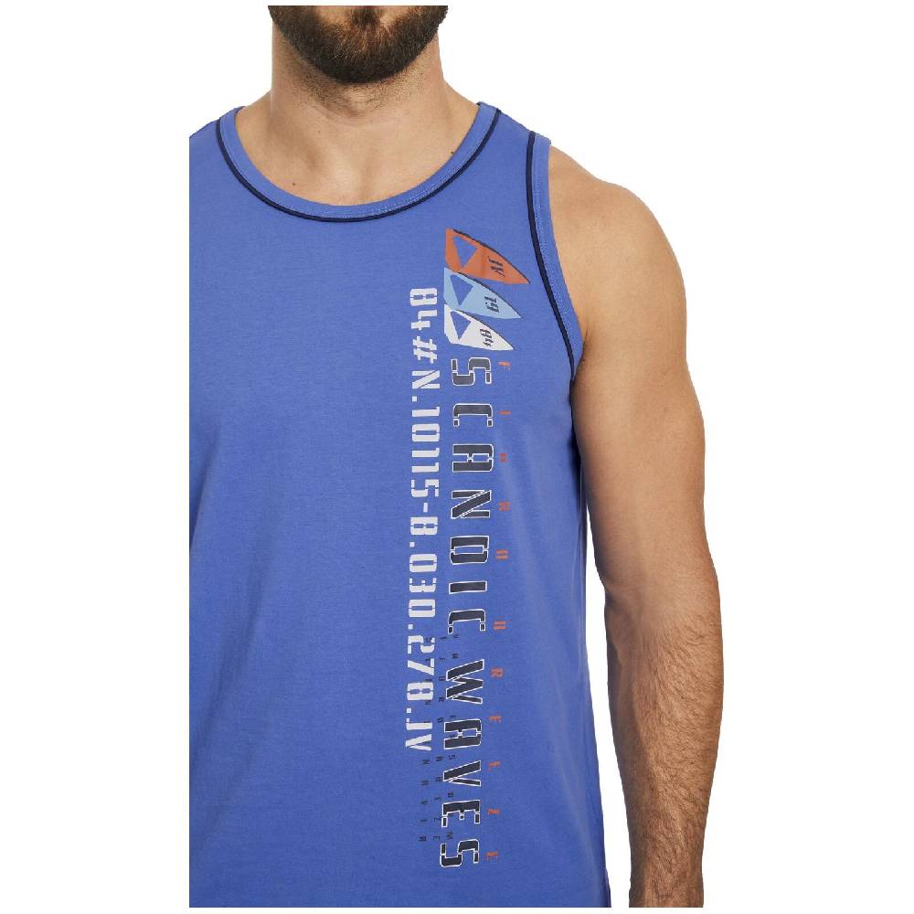 Jan Vanderstorm Doppelpack Tanktop TIDEMAN wollweiß blau Nur noch ein Tag übrig