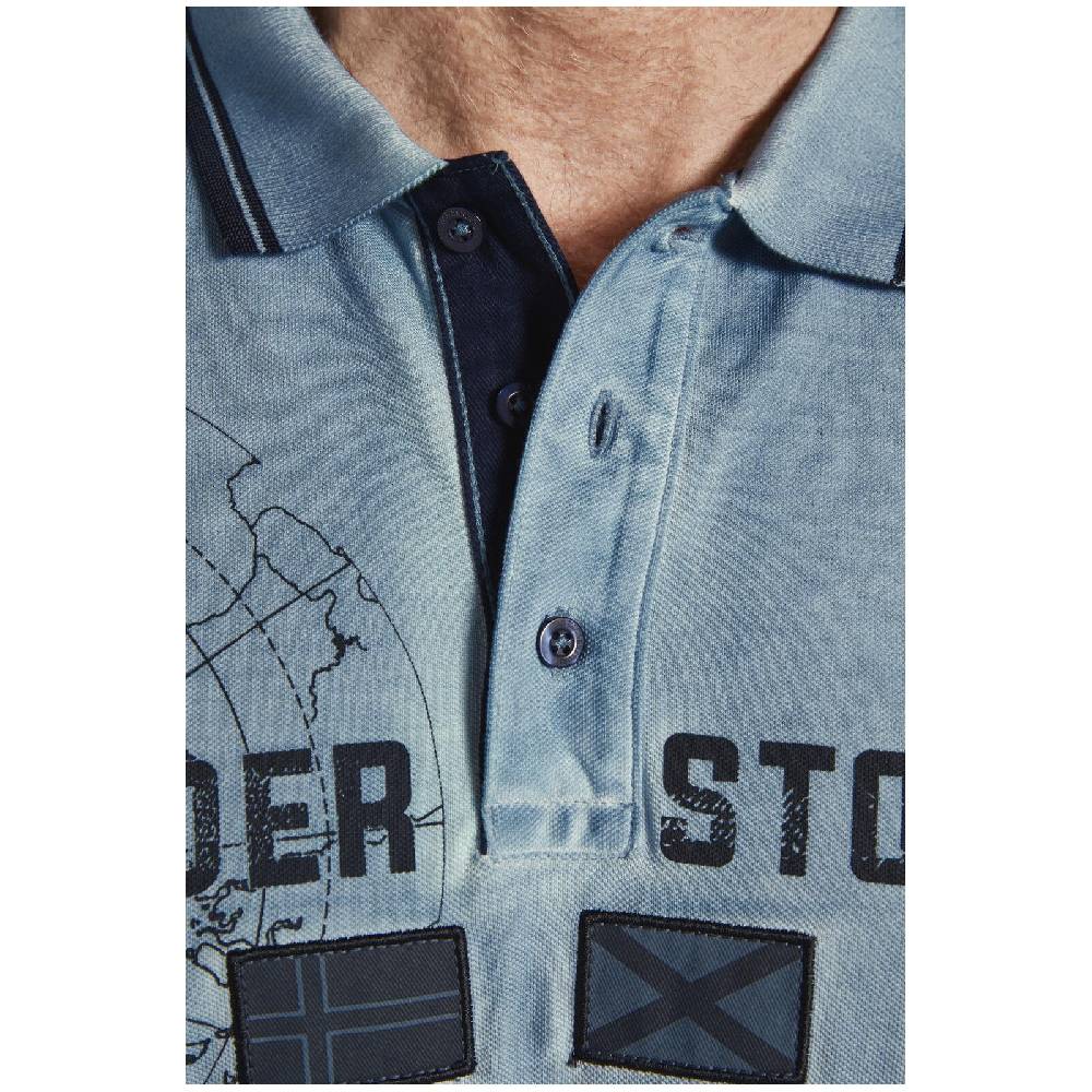 Jan Vanderstorm Poloshirt ANTHONIS hellblau Riesige Rabatte