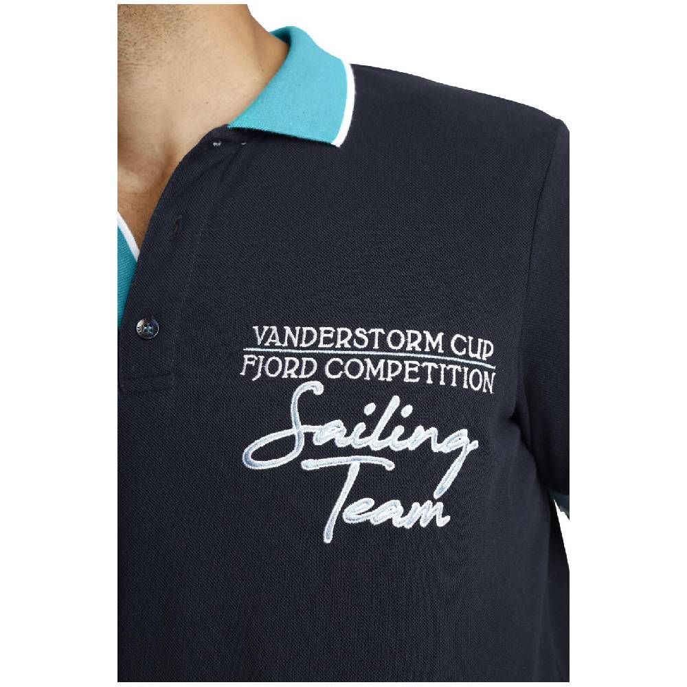 Jan Vanderstorm Poloshirt IWAR dunkelblau Kostenloser Versand international