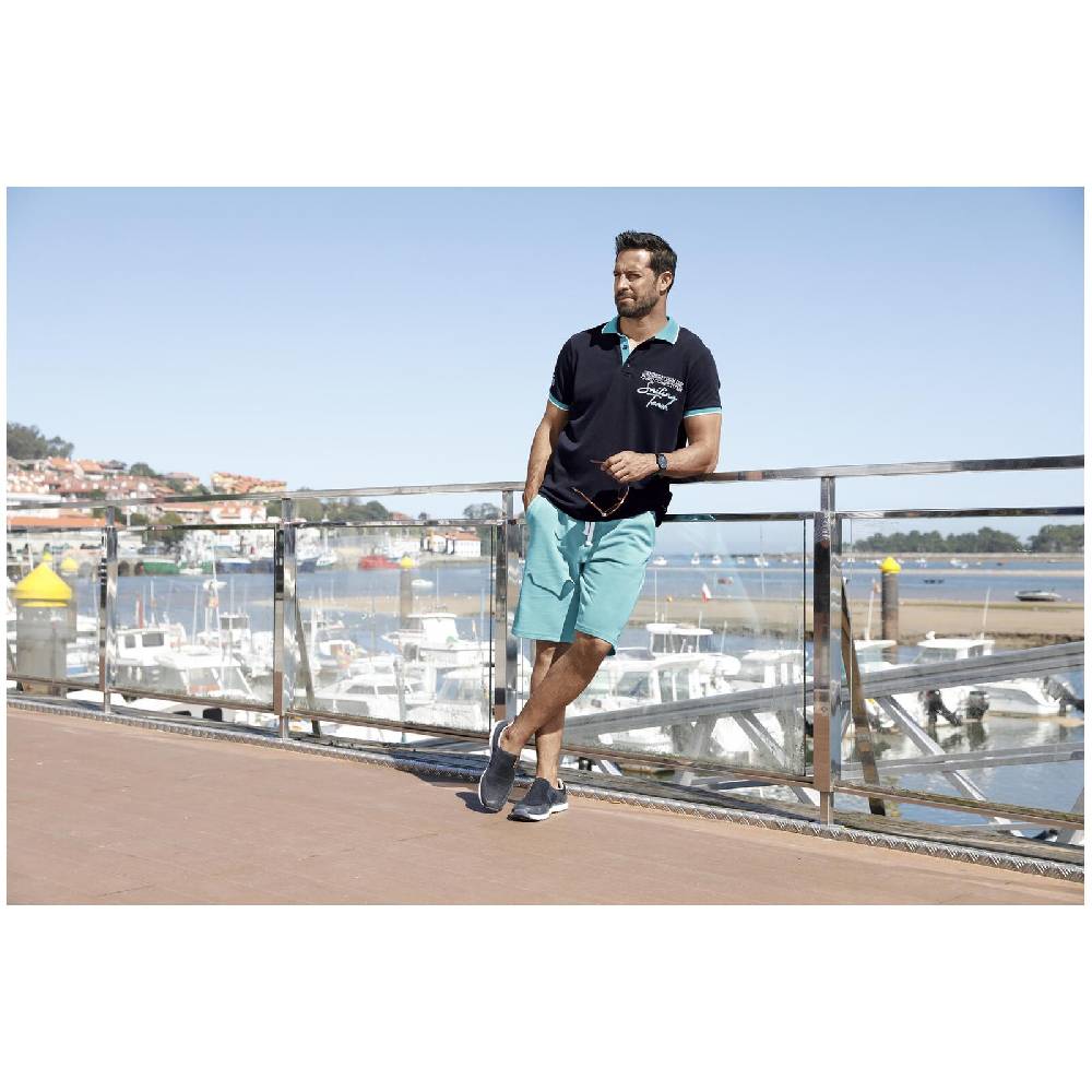 Jan Vanderstorm Poloshirt IWAR dunkelblau Kostenloser Versand international