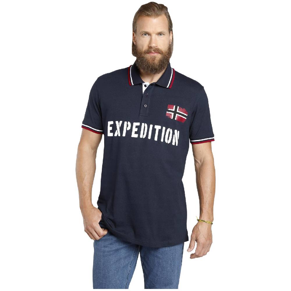 Jan Vanderstorm Doppelpack Poloshirt JOHAN weiß dunkelblau Fabrikladen