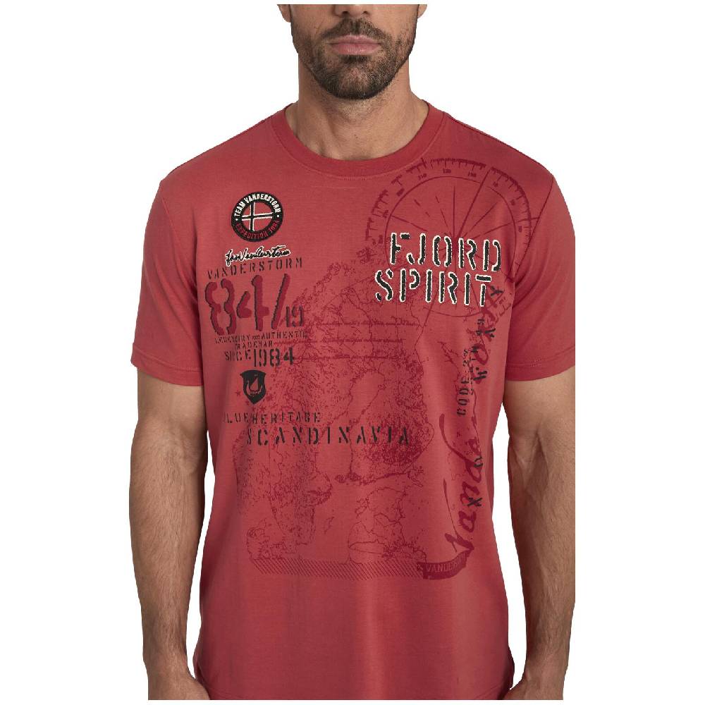Jan Vanderstorm T-Shirt DOMINIK rot Speichern exportieren