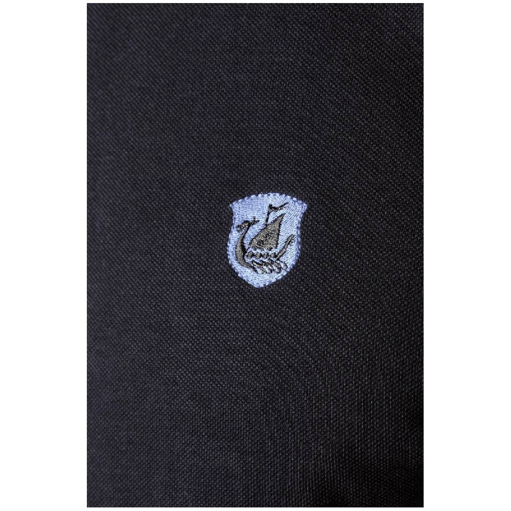 Jan Vanderstorm Poloshirt LAVRANS schwarz hellblau Black Friday Preise