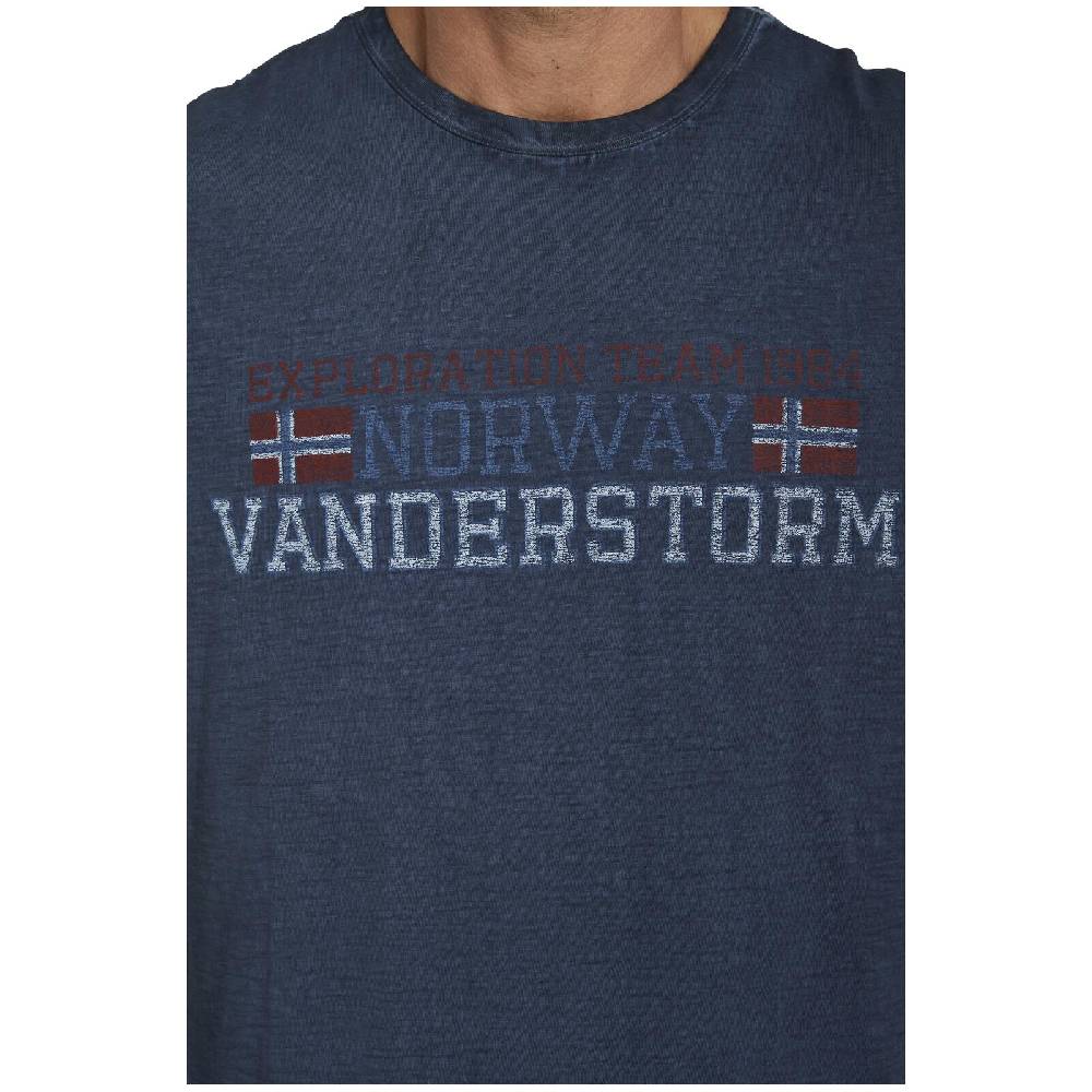 Jan Vanderstorm T-Shirt DIETHELM dunkelblau Im Verkauf