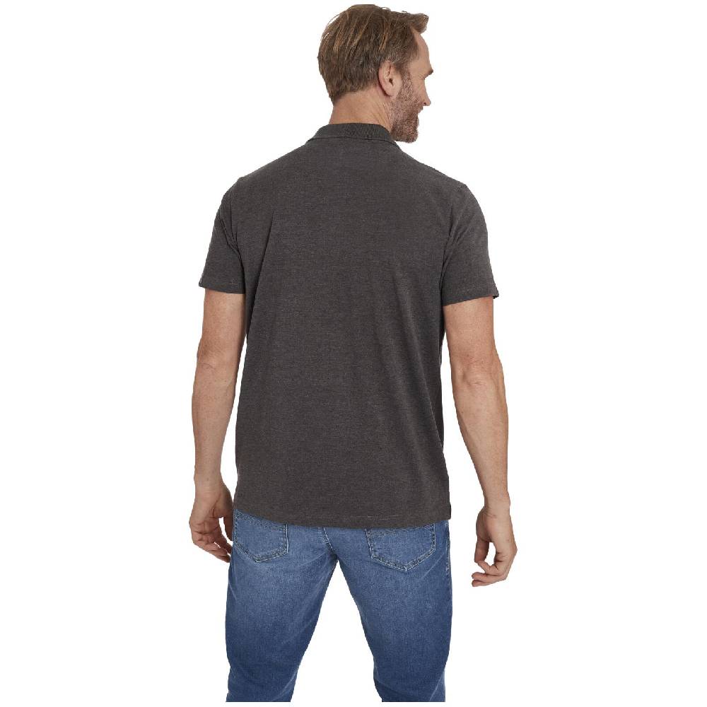 Jan Vanderstorm Poloshirt NISSE dunkelgrau melange 2025
