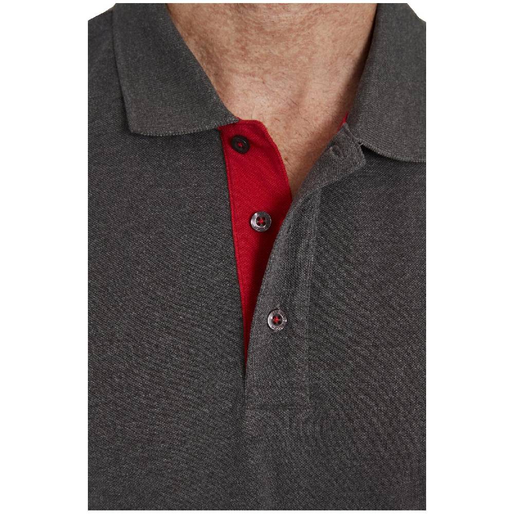Jan Vanderstorm Poloshirt NISSE dunkelgrau melange 2025
