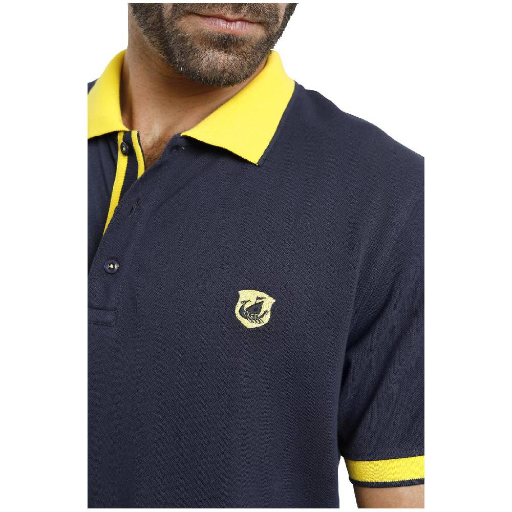 Jan Vanderstorm Poloshirt LAVRANS dunkelblau Fabrikverkauf