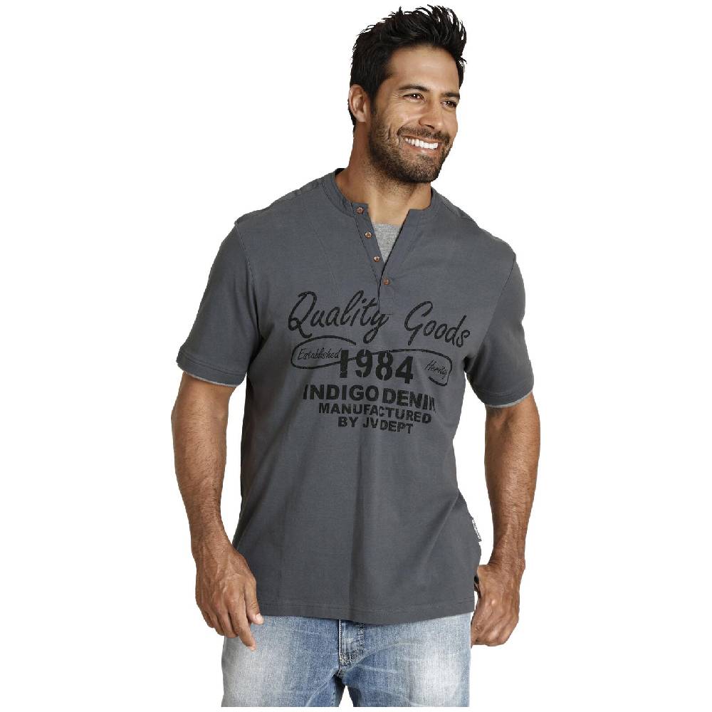 Jan Vanderstorm T-Shirt NANTE grau Kostenloser Versand