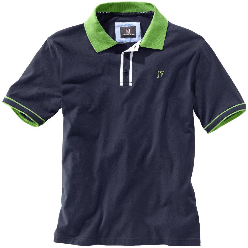 Jan Vanderstorm Poloshirt ISFRIED dunkelblau Fabrikpreis