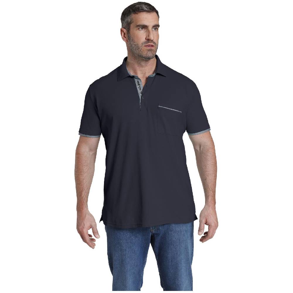 Jan Vanderstorm Poloshirt MELKER dunkelblau Sonderangebot