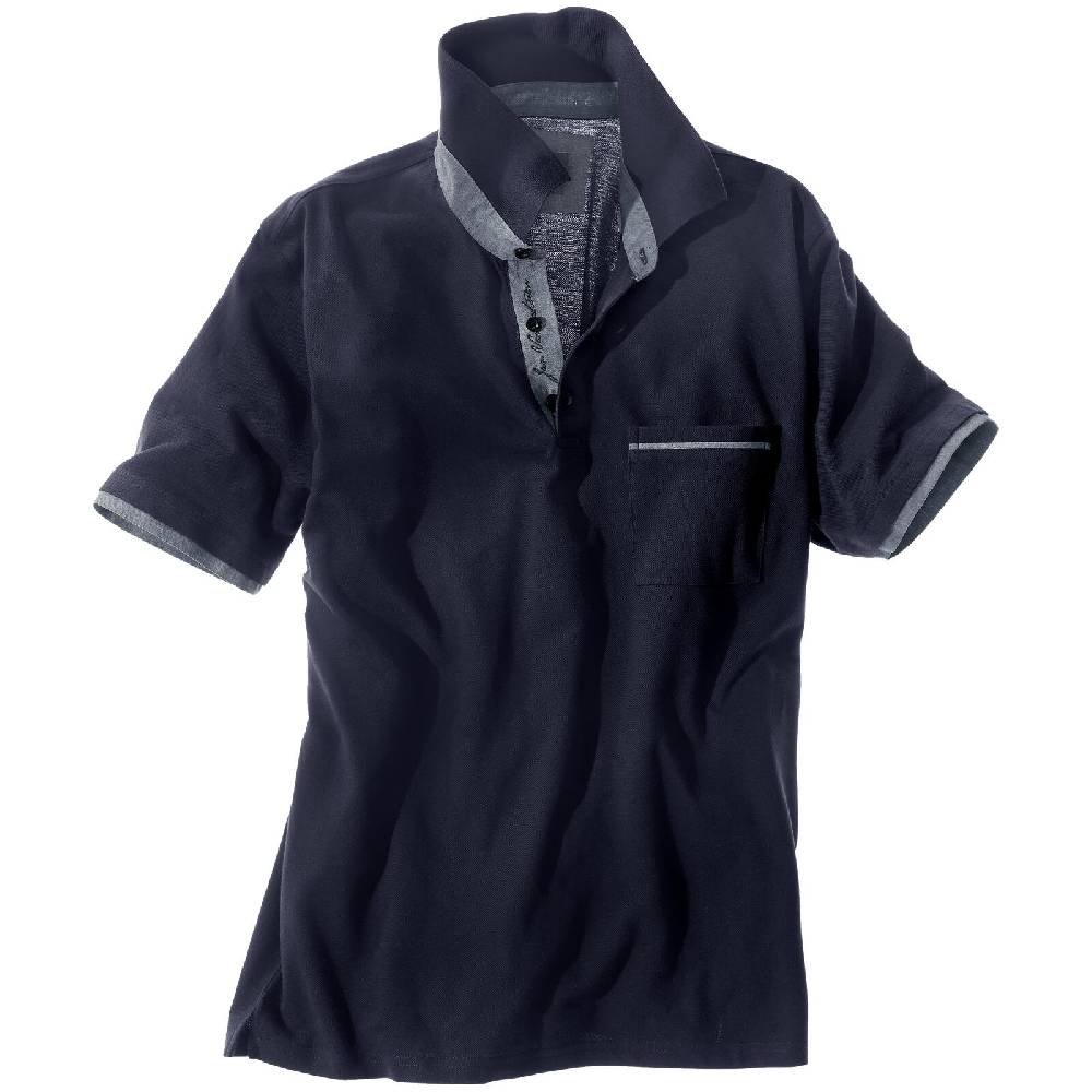 Jan Vanderstorm Poloshirt MELKER dunkelblau Sonderangebot