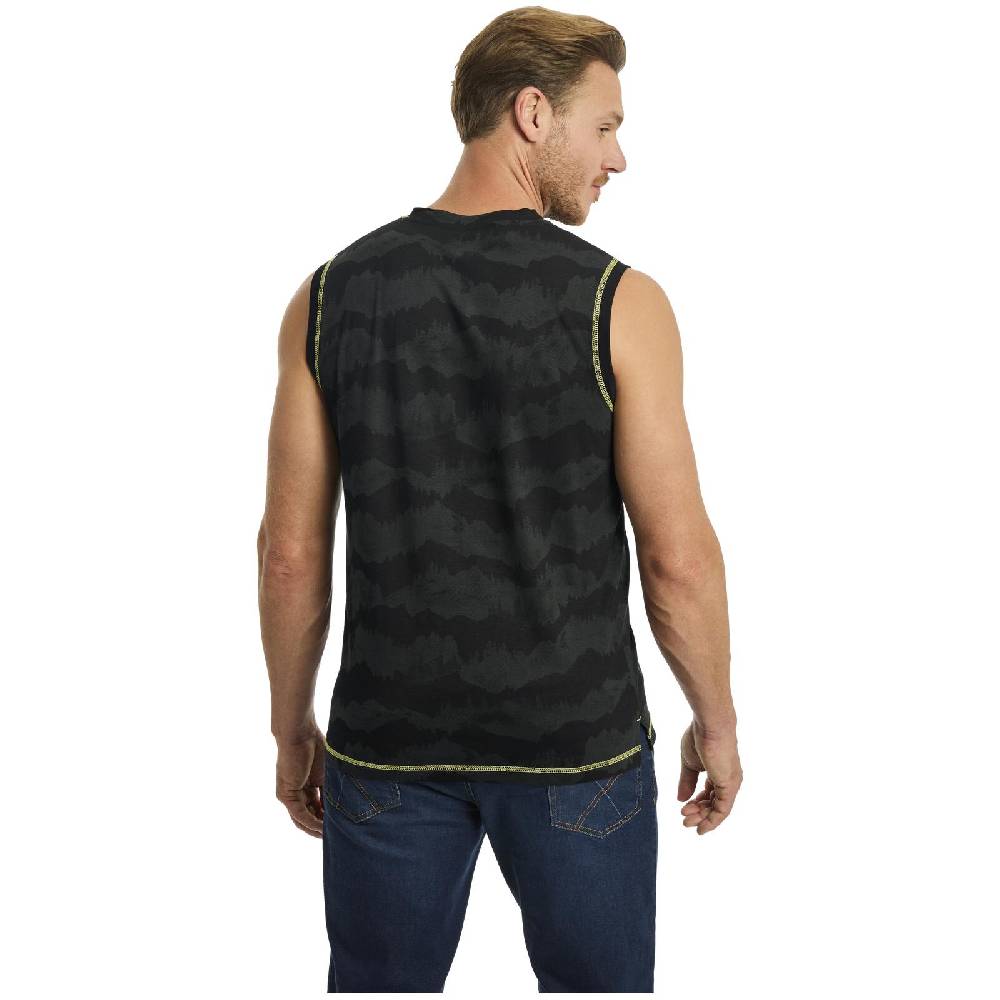 Jan Vanderstorm Tanktop FAFNER schwarz gemustert Günstig kaufen