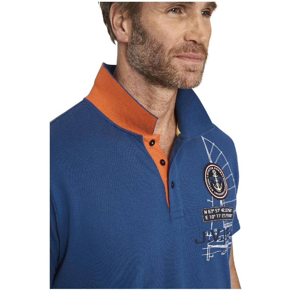 Jan Vanderstorm Poloshirt NICCO royal blau Online Shopping