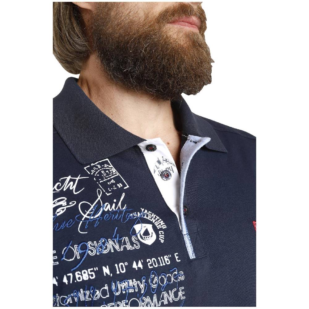 Jan Vanderstorm Poloshirt JANO dunkelblau Saisonschlussverkauf