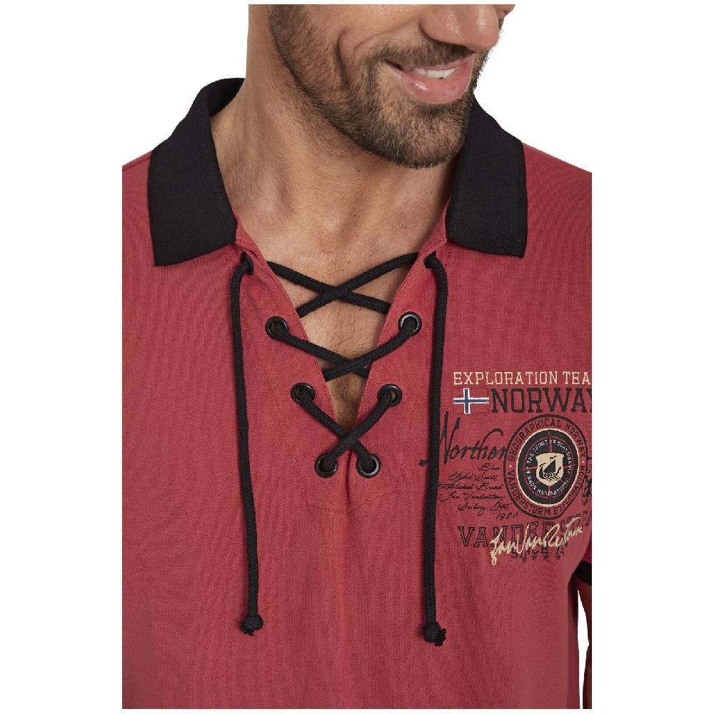 Jan Vanderstorm Doppelpack Poloshirt ELJAR beige hellrot Weihnachtsangebot