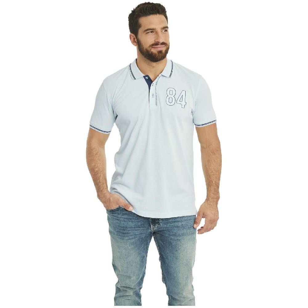 Jan Vanderstorm Doppelpack Poloshirt BERAU hellblau dunkelblau Osterangebot