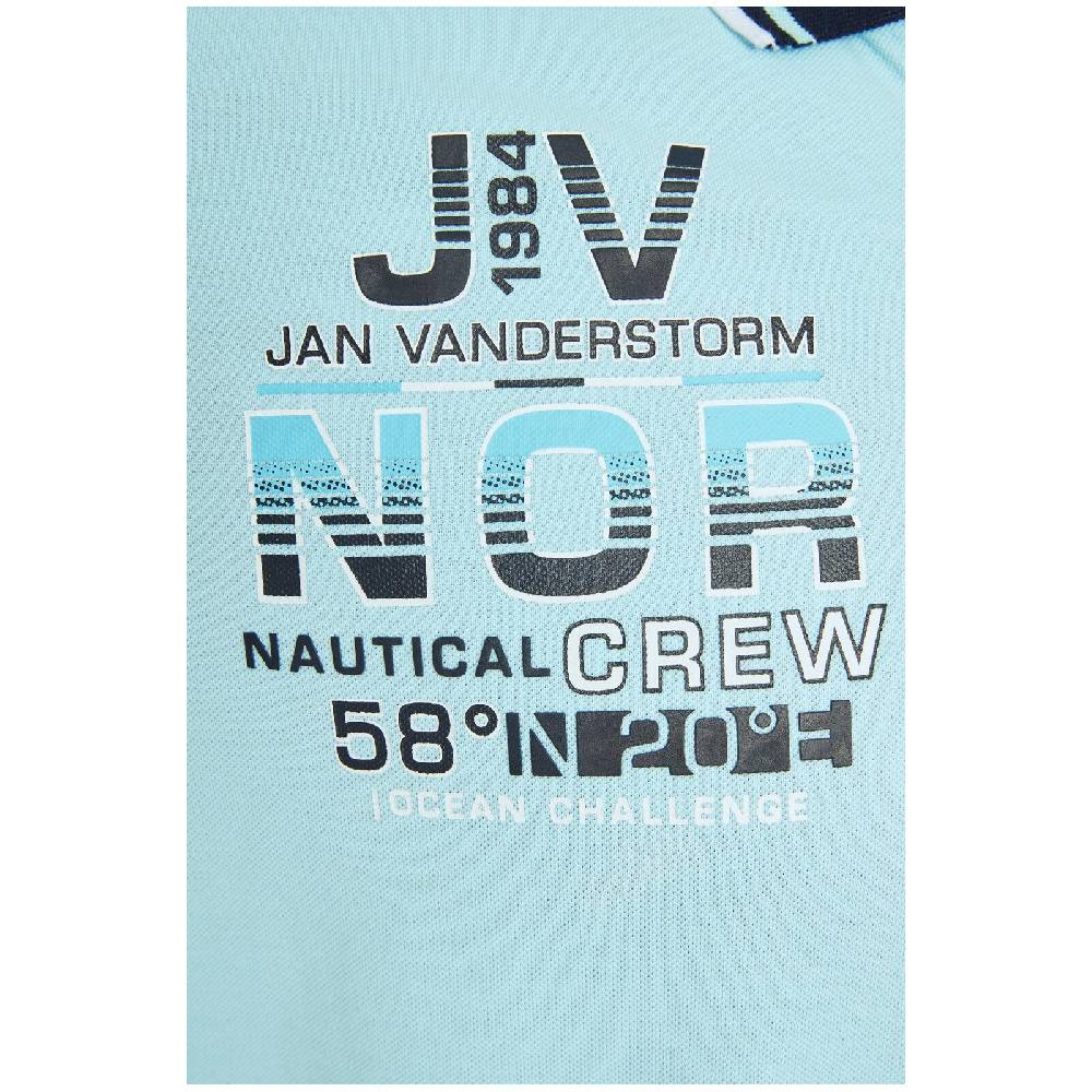 Jan Vanderstorm Poloshirt JERKER türkis Muttertagsangebot