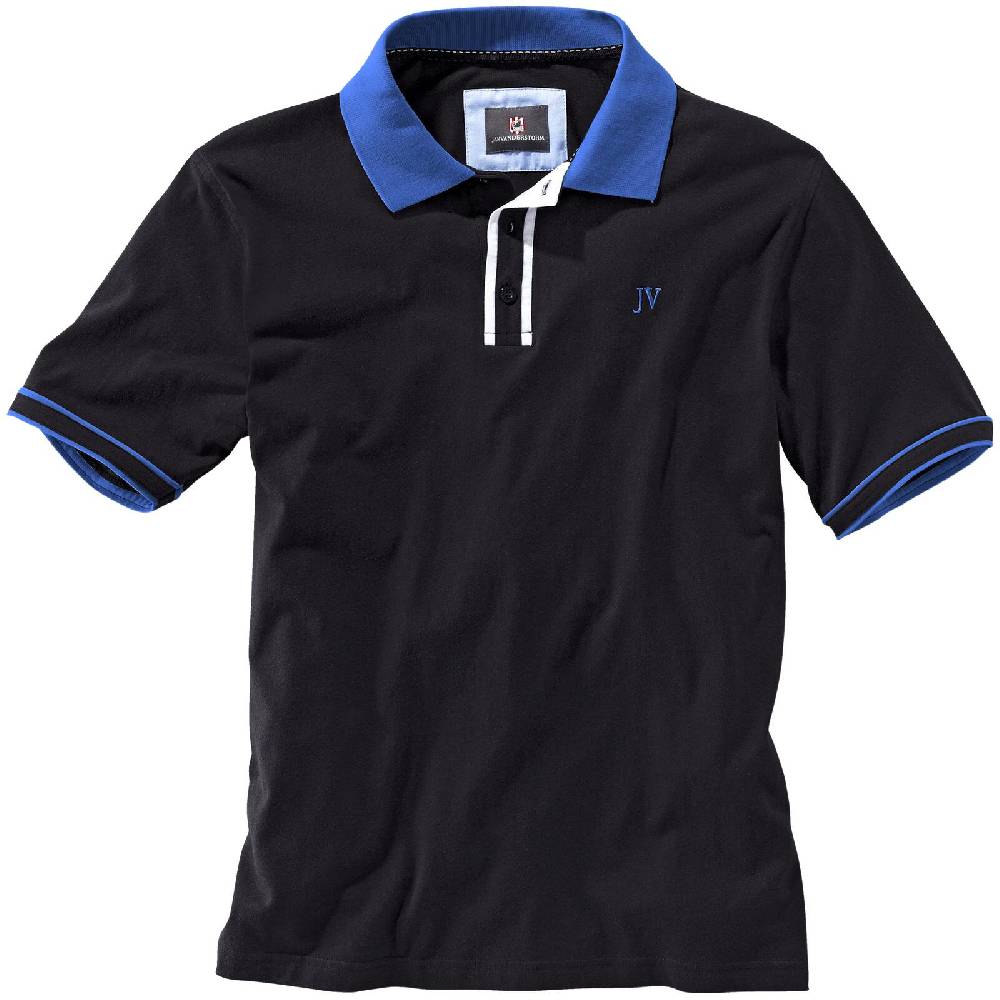 Jan Vanderstorm Poloshirt ISFRIED schwarz Vatertagsangebot