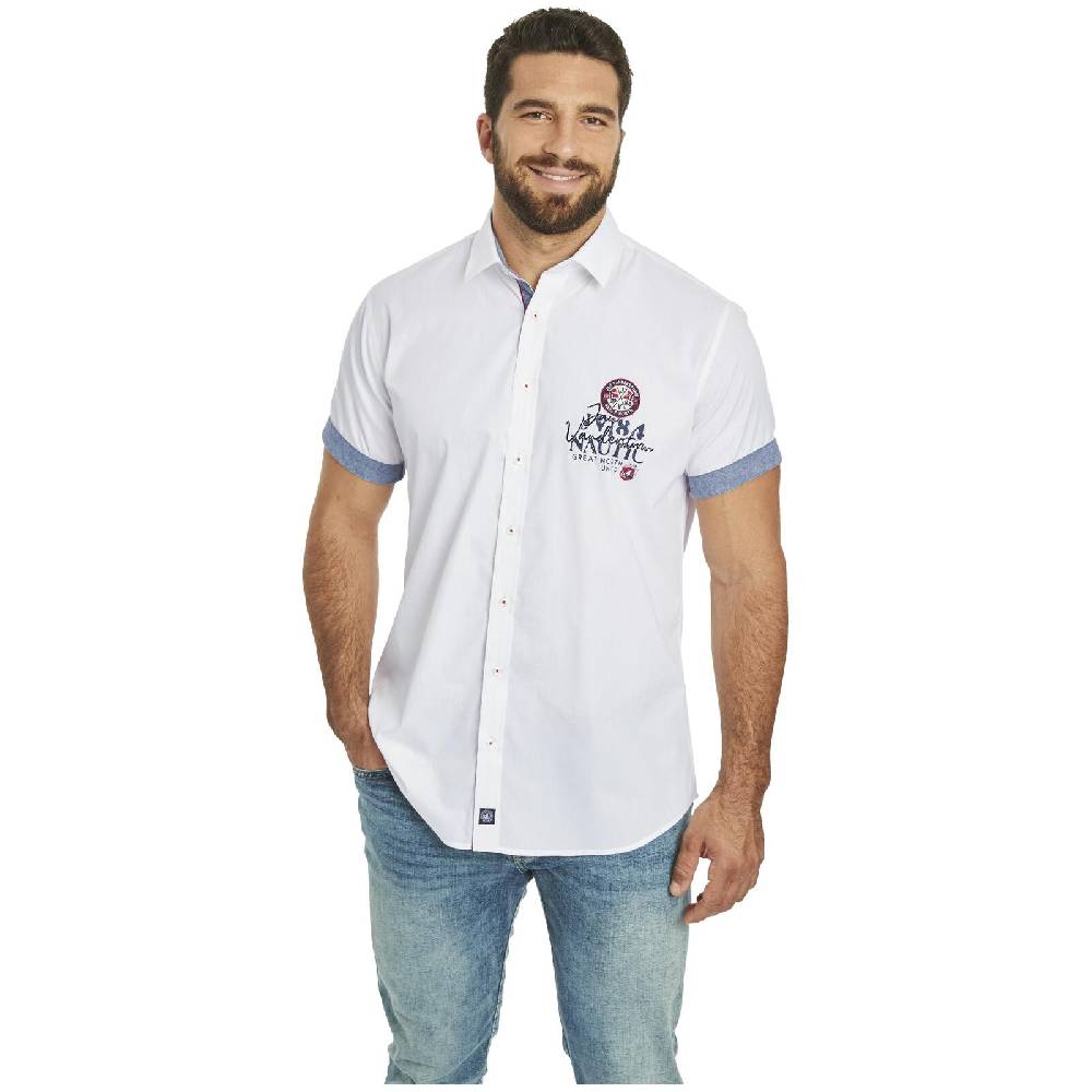 Jan Vanderstorm Doppelpack Hemd SVERKER weiß blau Top Angebot