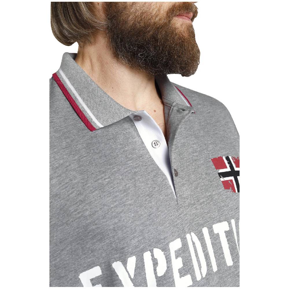 Jan Vanderstorm Doppelpack Poloshirt JOHAN weiß grau Online Outlet
