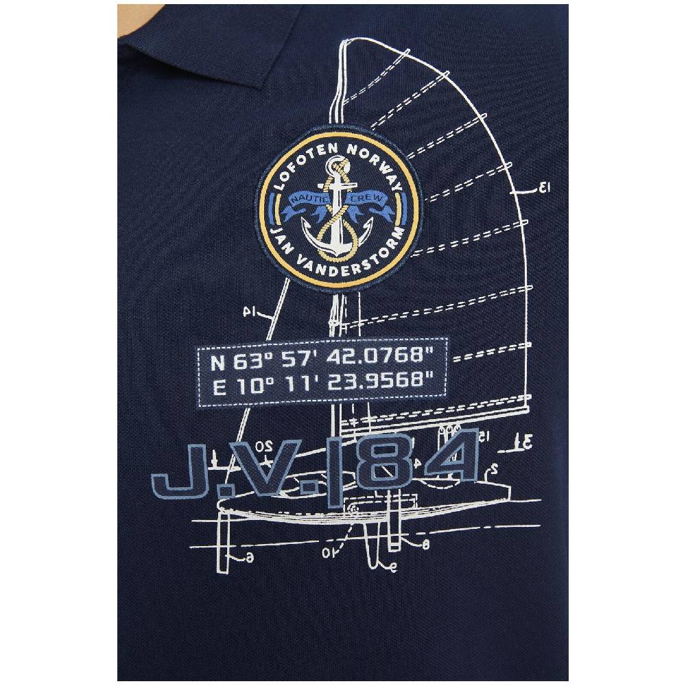 Jan Vanderstorm Poloshirt NICCO dunkelblau Große Rabatte
