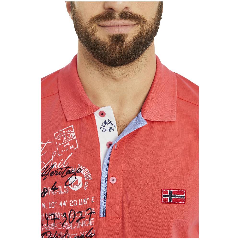 Jan Vanderstorm Poloshirt JANO dunkelorange Bestseller