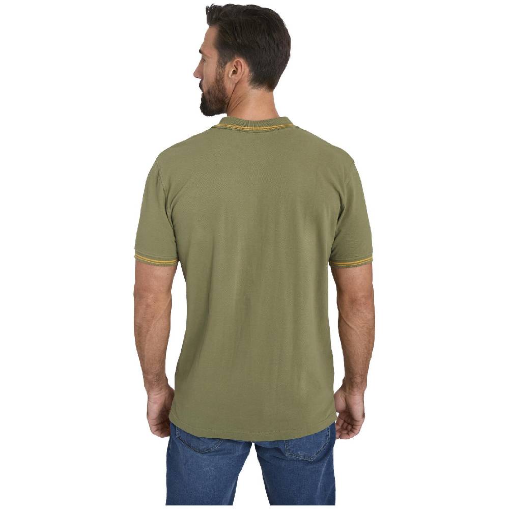 Jan Vanderstorm Doppelpack Poloshirt BERAU wollweiß khaki Räumungsverkauf