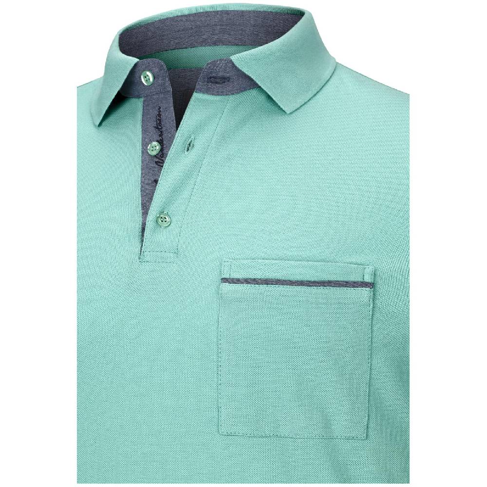 Jan Vanderstorm Poloshirt MELKER türkis Sonderangebote
