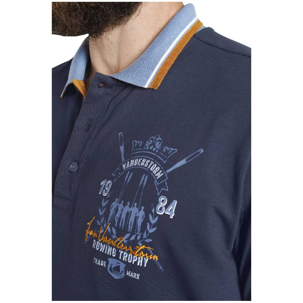 Jan Vanderstorm Poloshirt ORVAR dunkelblau Wochenangebot