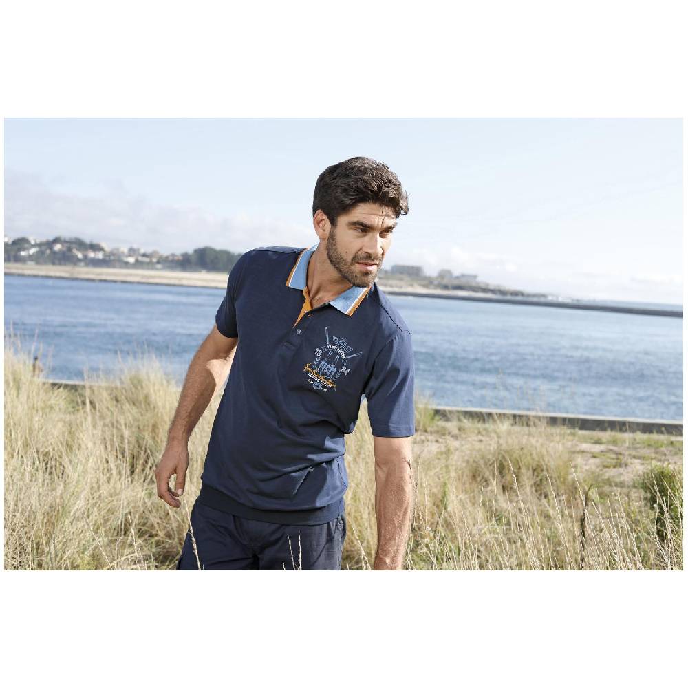 Jan Vanderstorm Poloshirt ORVAR dunkelblau Wochenangebot