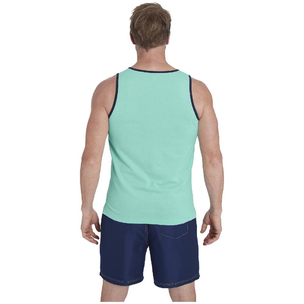 Jan Vanderstorm Doppelpack Tanktop SAKARI gelb mint Begrenzte Freigabe