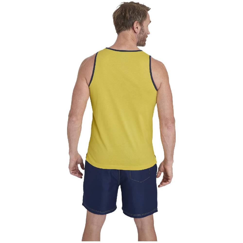 Jan Vanderstorm Doppelpack Tanktop SAKARI gelb mint Begrenzte Freigabe