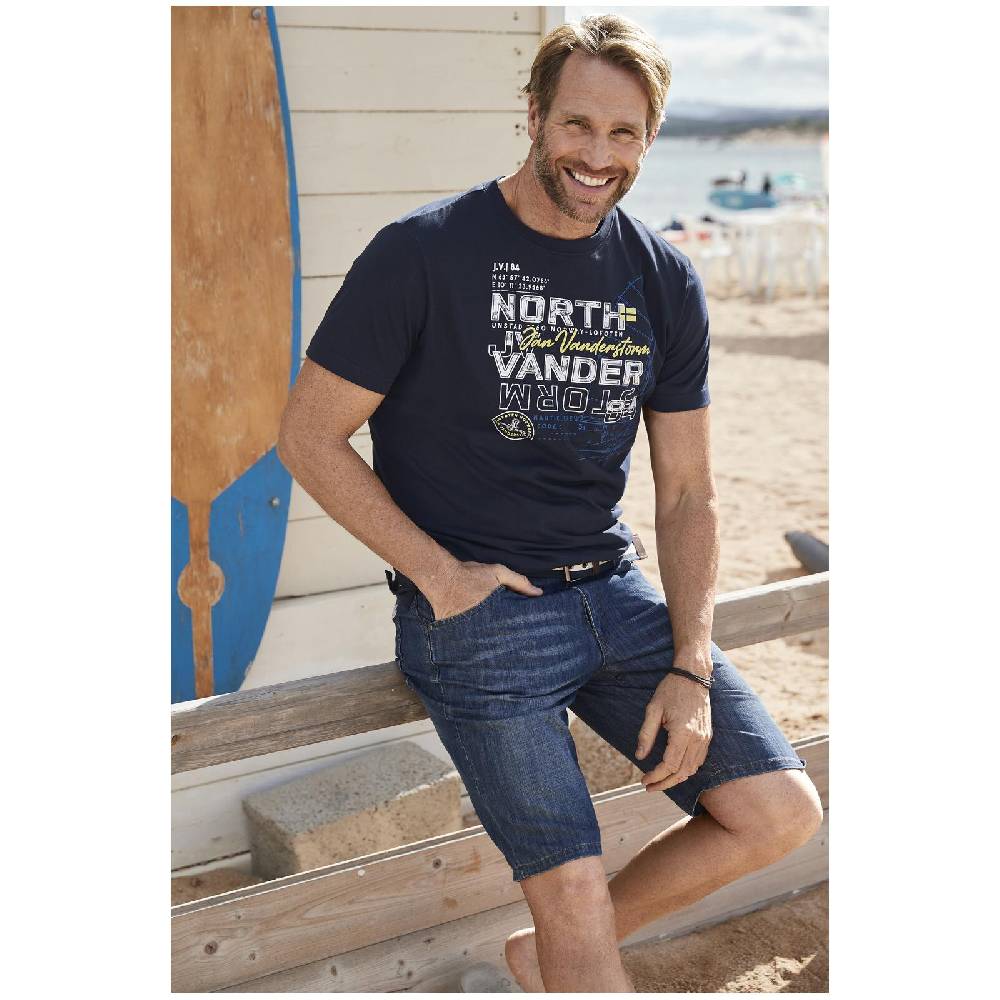 Jan Vanderstorm T-Shirt FRIMANN dunkelblau Nur für heute