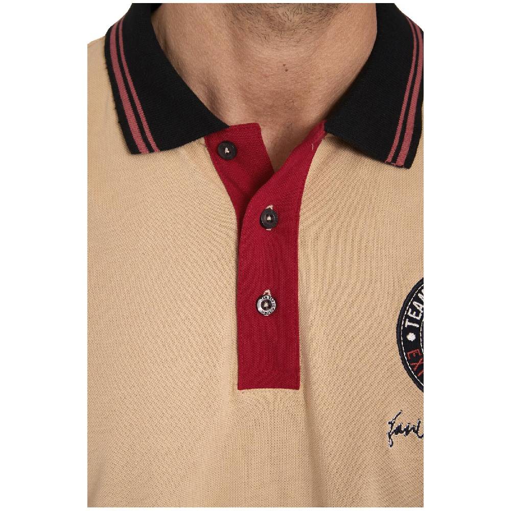 Jan Vanderstorm Poloshirt JONFRID beige Sonderangebot der Fabrik