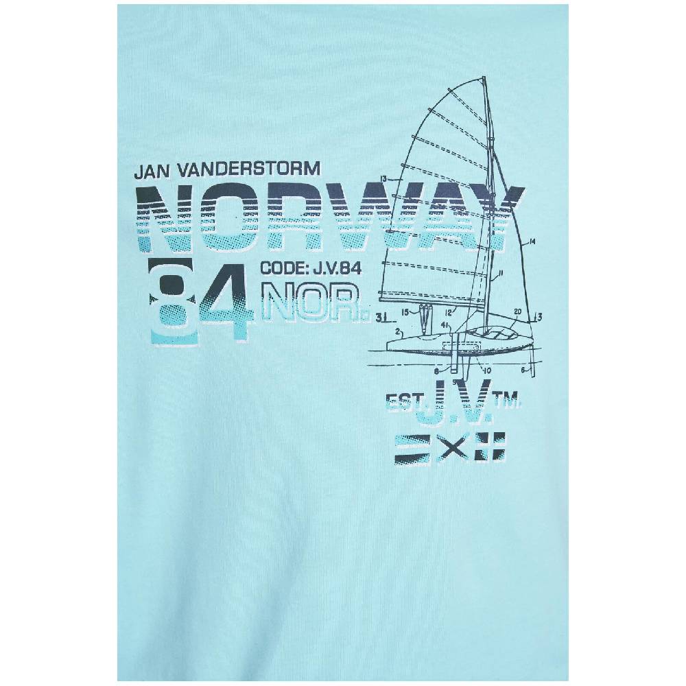 Jan Vanderstorm T-Shirt EILI türkis Super Rabatt
