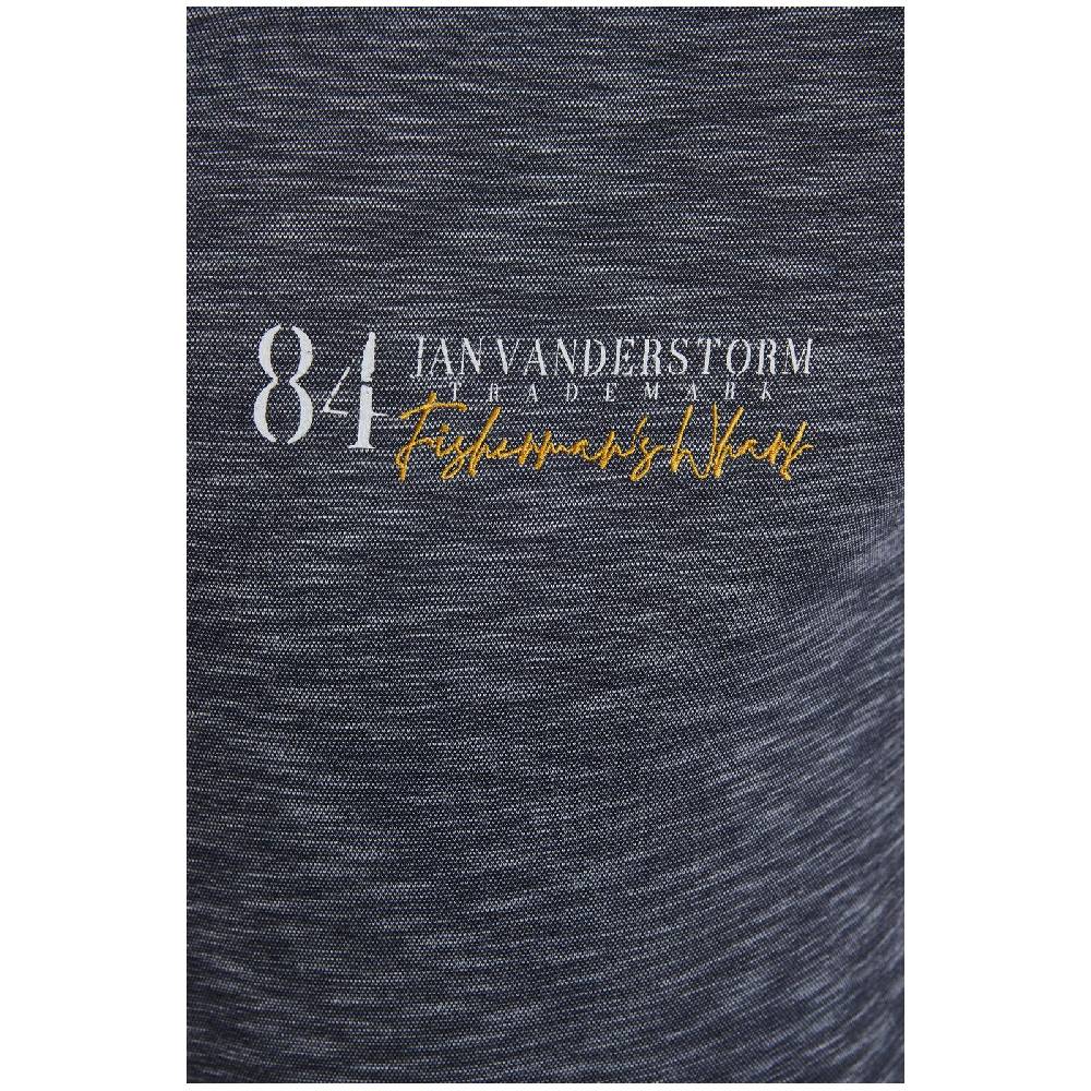 Jan Vanderstorm Poloshirt IBENHARD dunkelblau melange Riesige Rabatte
