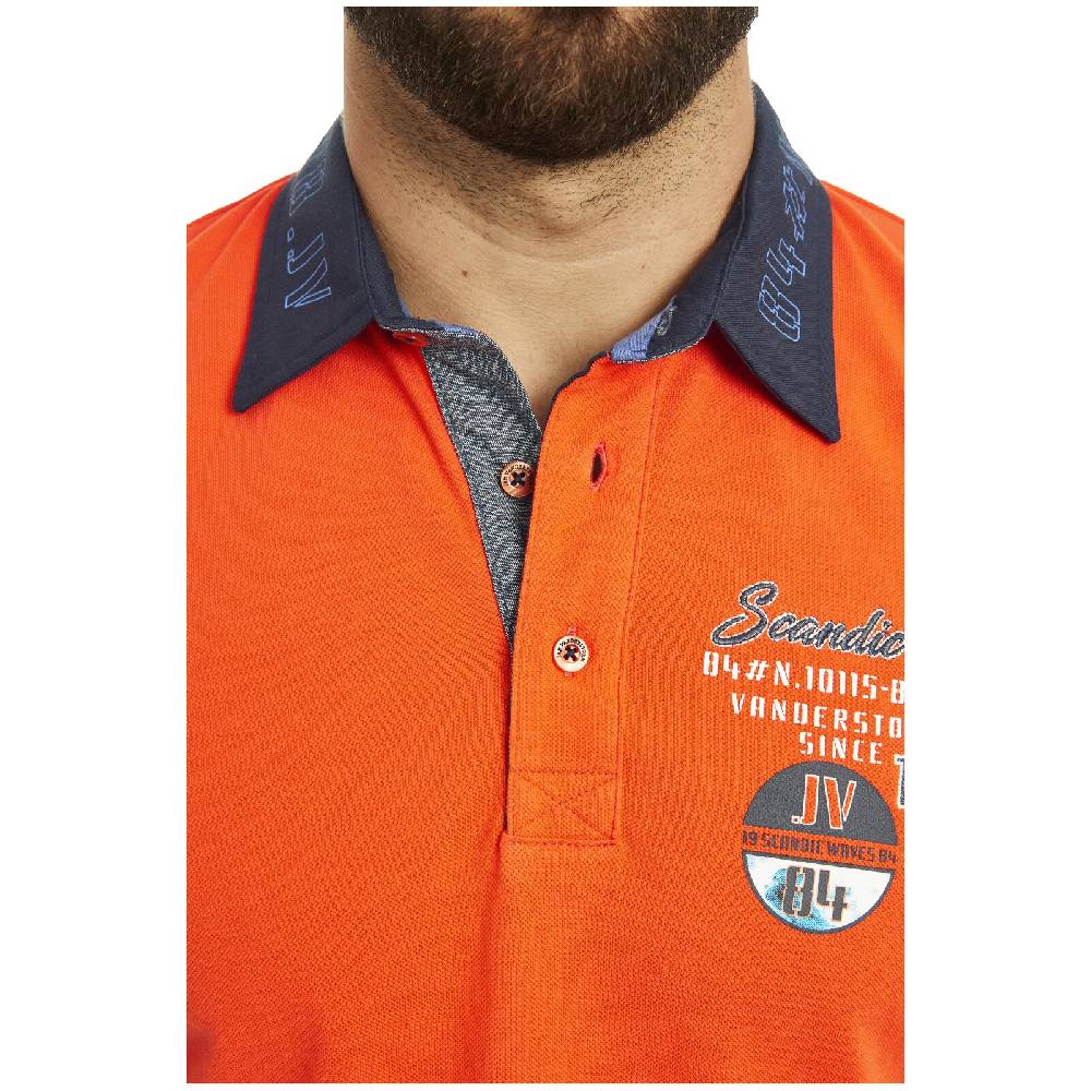 Jan Vanderstorm Poloshirt KODEWIN orange Clearance-Verkauf