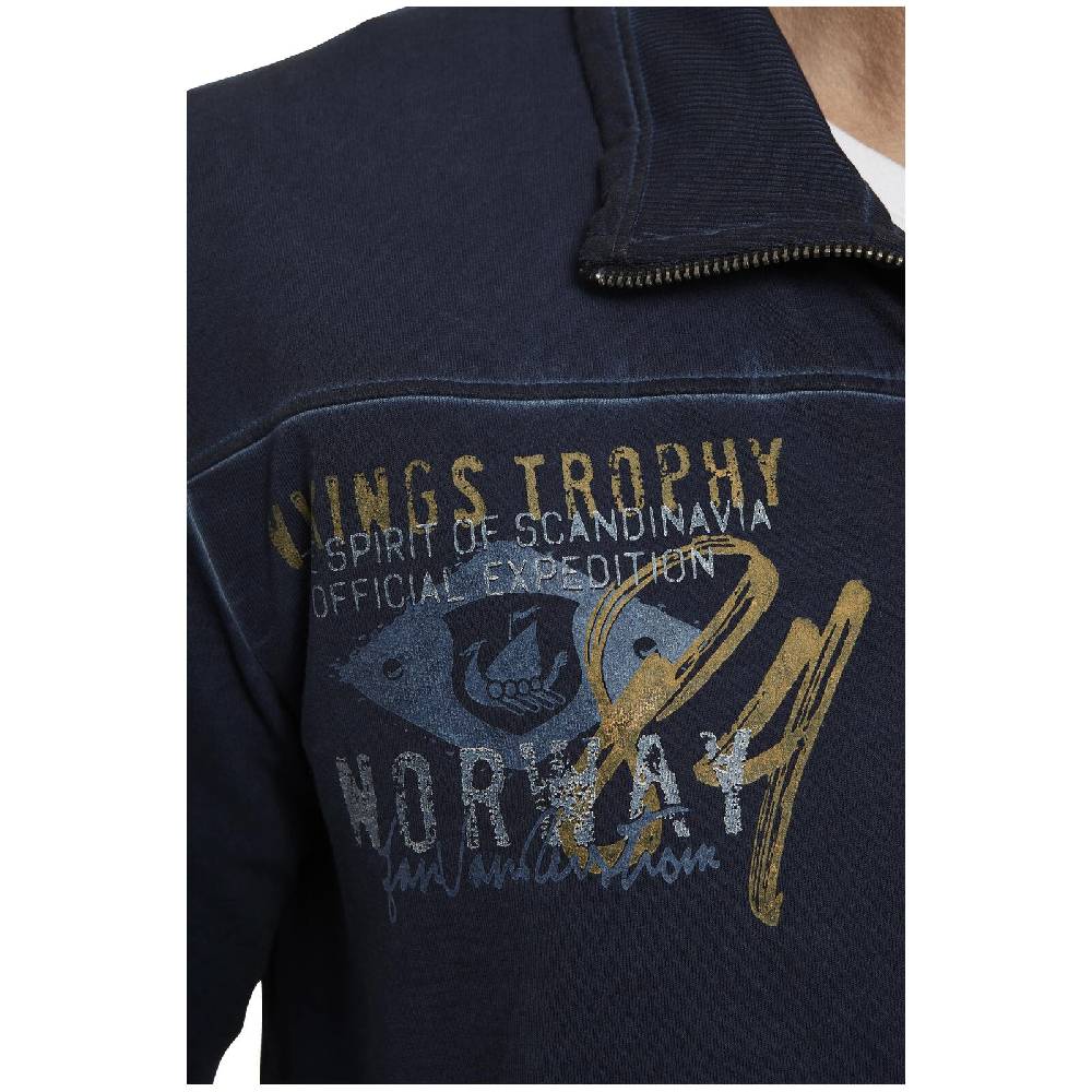 Jan Vanderstorm Sweatjacke SIVID dunkelblau Black Friday Preise