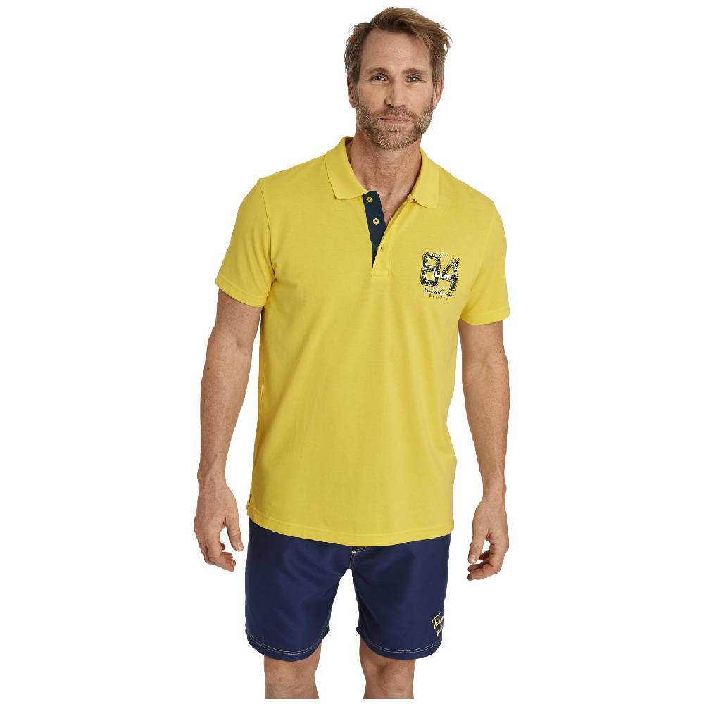 Jan Vanderstorm Doppelpack Poloshirt GLENN gelb dunkelblau im Angebot