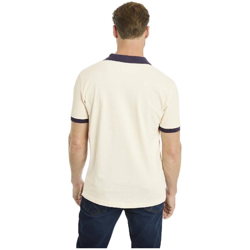 Jan Vanderstorm Doppelpack Poloshirt ELJAR wollweiß oliv Fabrikverkauf