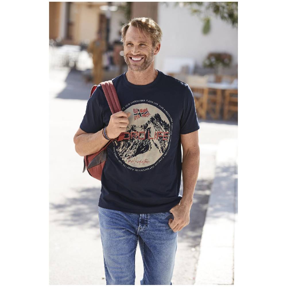 Jan Vanderstorm T-Shirt BENYAMIN dunkelblau Meist gekauft