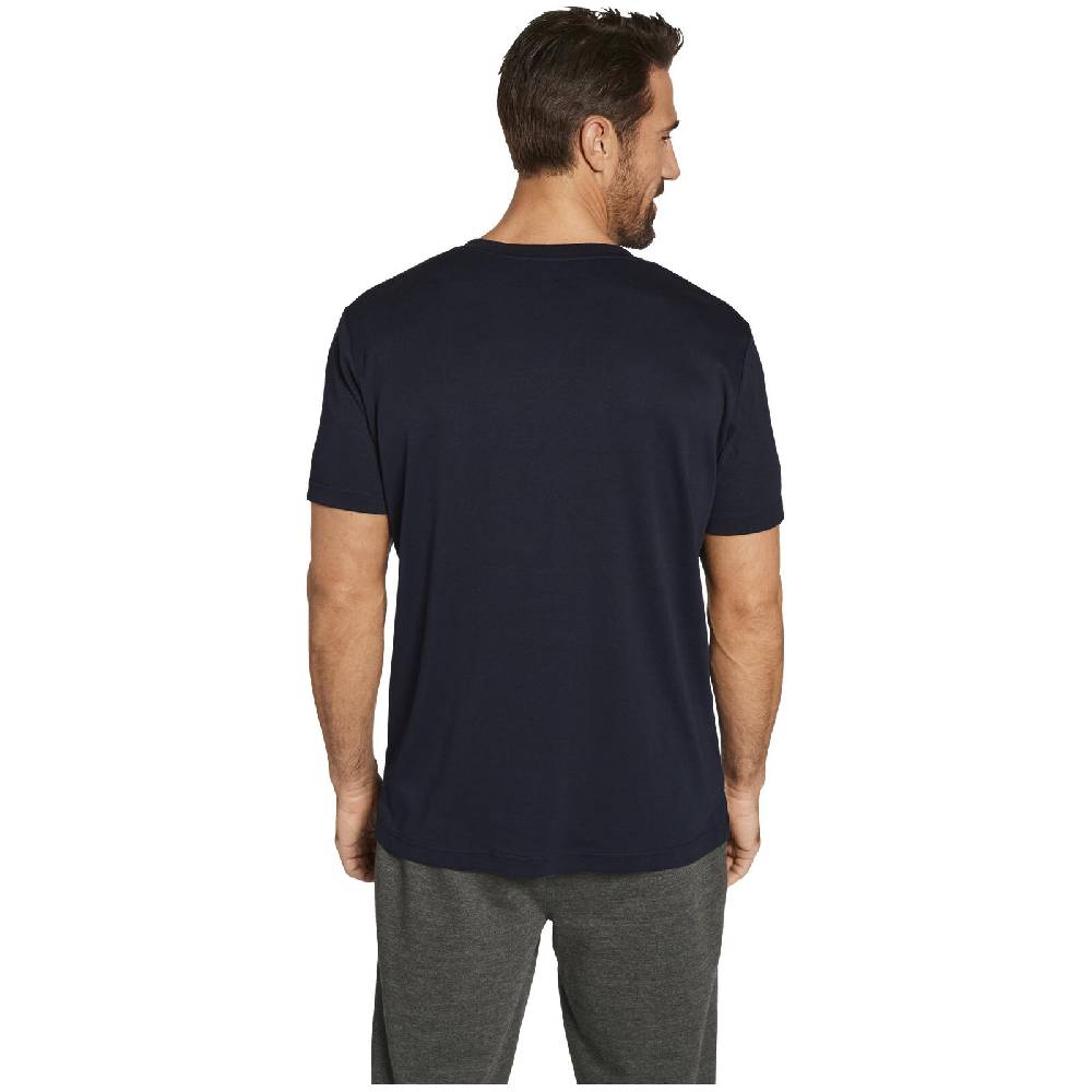 Jan Vanderstorm Doppelpack T-Shirt MAYKO dunkelblau royal blau Kostenloser Versand