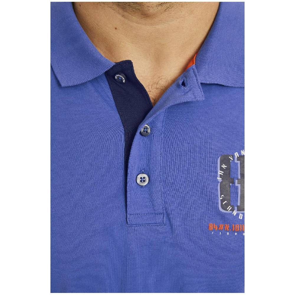 Jan Vanderstorm Poloshirt TOPI royal blau Preisnachlass