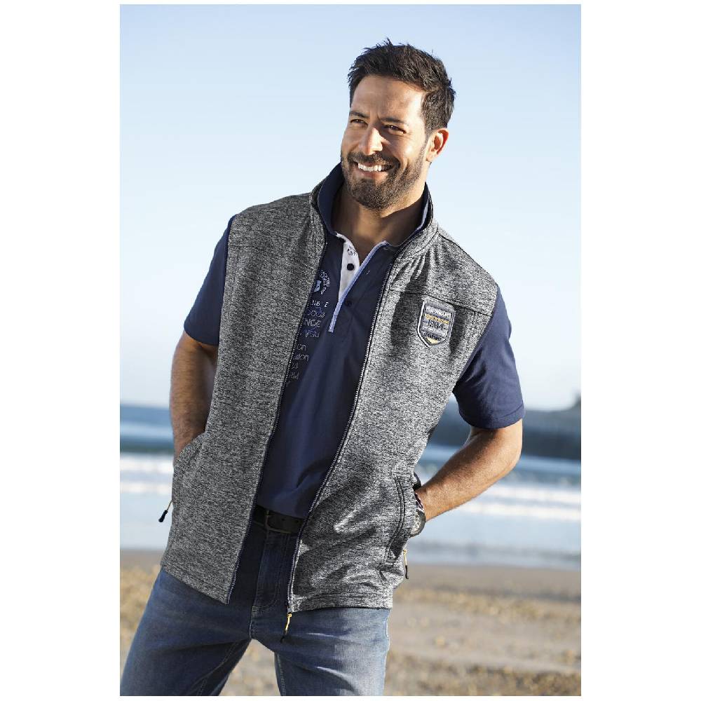 Jan Vanderstorm Weste MALDEVIN grau melange Discount Store für neue Produkte