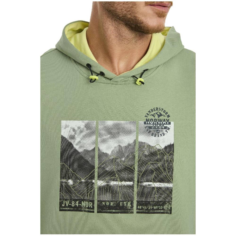 Jan Vanderstorm Sweatshirt JIRI grün Riesige Rabatte