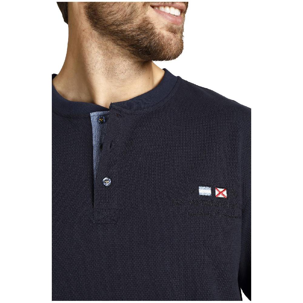 Jan Vanderstorm Sweatshirt VILJAR dunkelblau Black Friday Preise