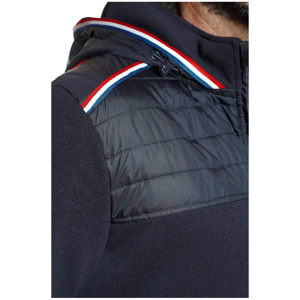 Jan Vanderstorm Strickfleecejacke STELLAN dunkelblau zollfrei