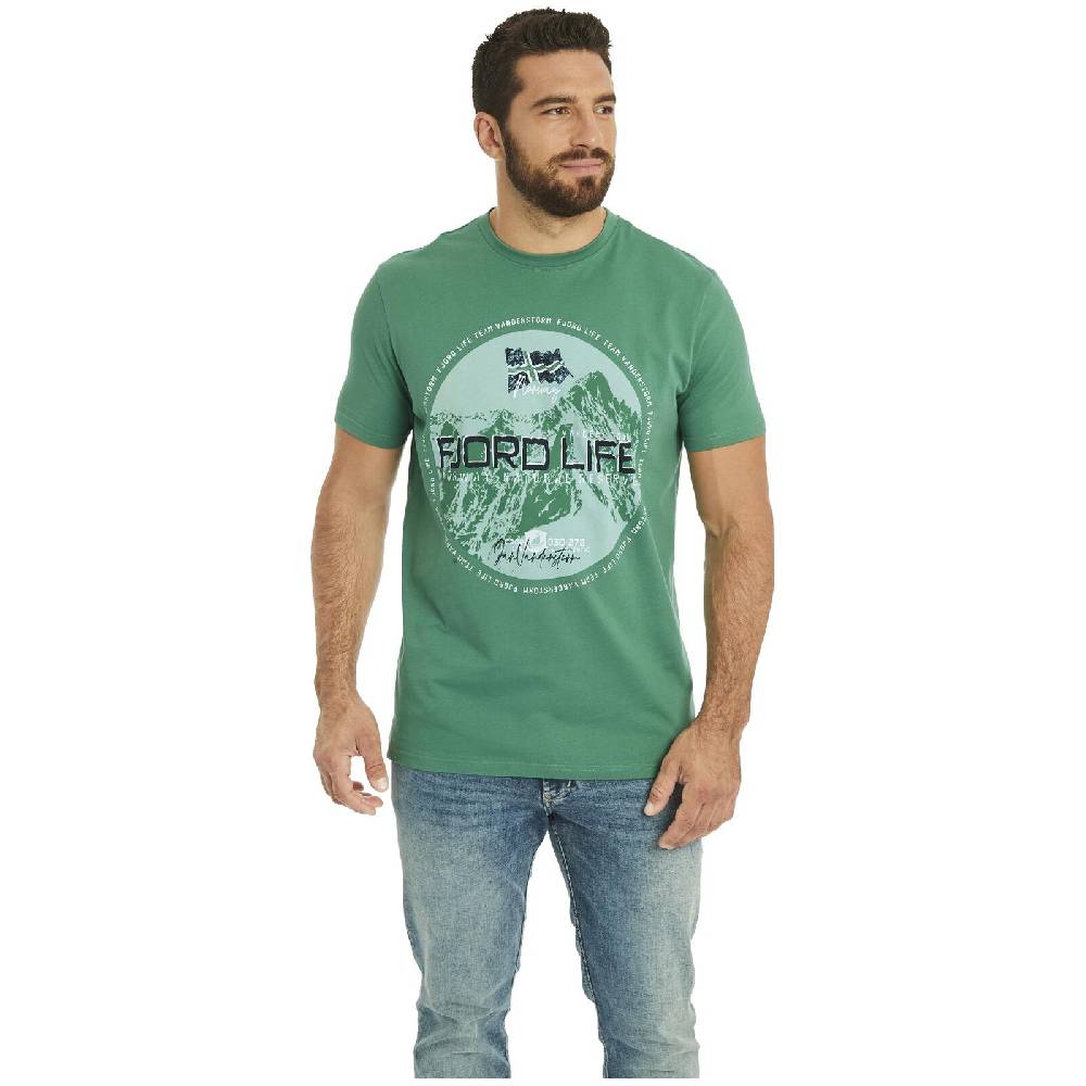 Jan Vanderstorm T-Shirt BENYAMIN grün 50% Rabatt für begrenzte Zeit