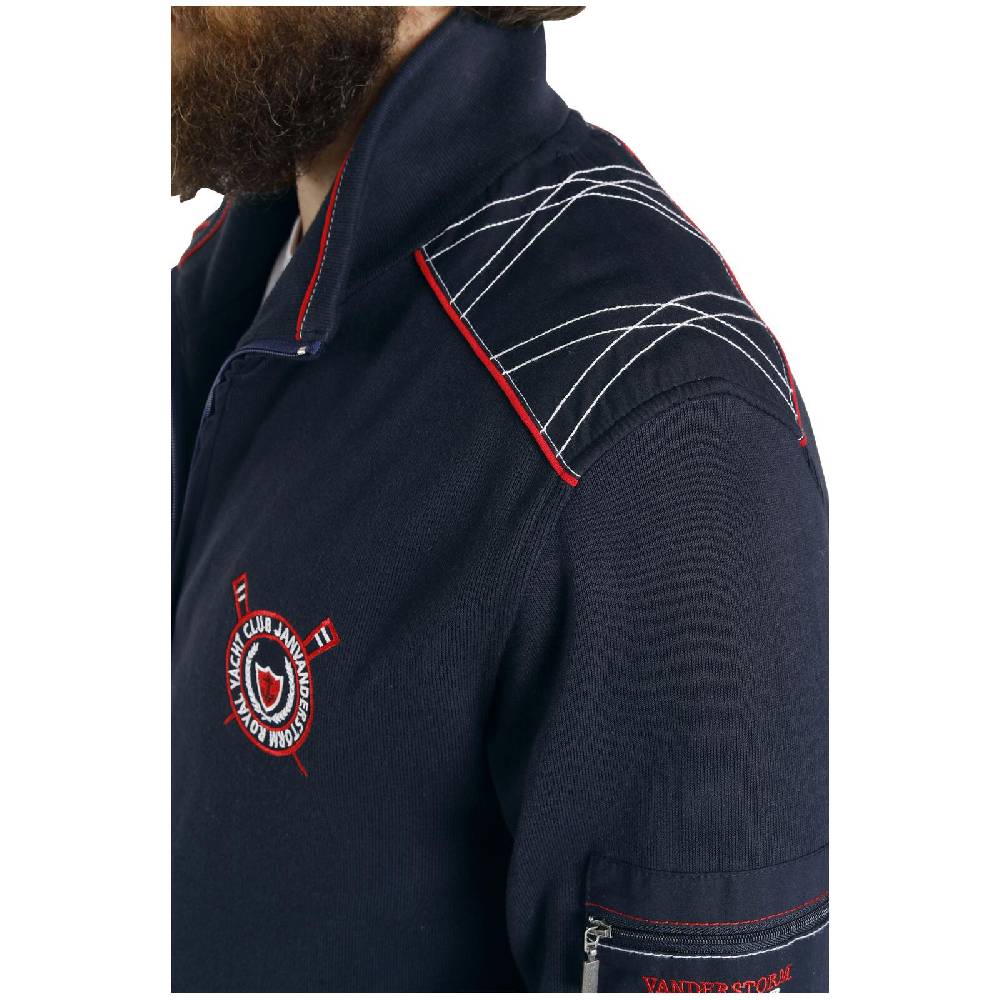 Jan Vanderstorm Sweatjacke ATLI dunkelblau Verkauf